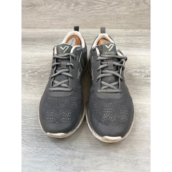Vionic 335 Miles ASR1429 Women's 9 Gray Mesh Lace Up Low-Top Athletic Sneaker - Picture 2 of 9